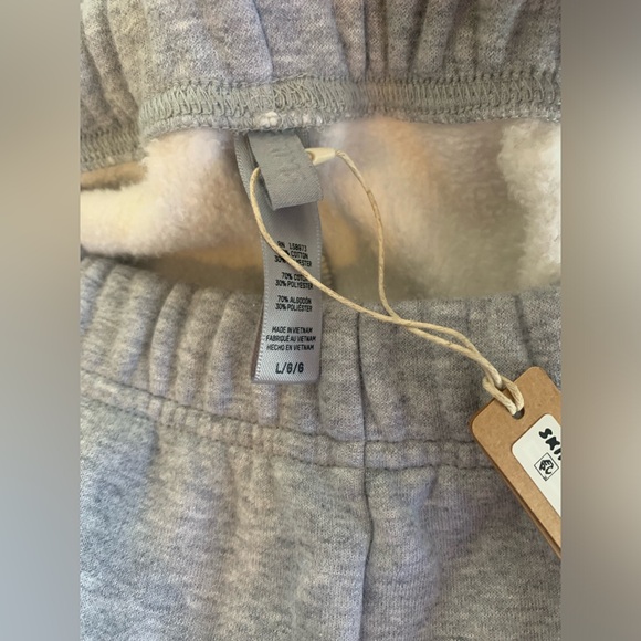 Skims Cotton Fleece Classic Straight Leg Pant Size Large - Picture 7 of 7